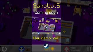 🪄You can use different tricks in SokobotS!✨ #gameplay #sokoban #indiegame #coopgames
