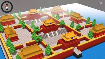 A Palace made with blender 2.8 and Smile Game Builder