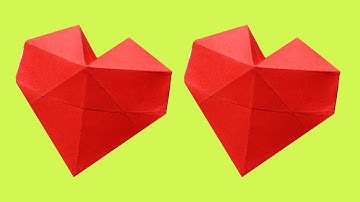 Cách xếp trái tim 3D dễ nhất / Gấp Trái Tim Valentine