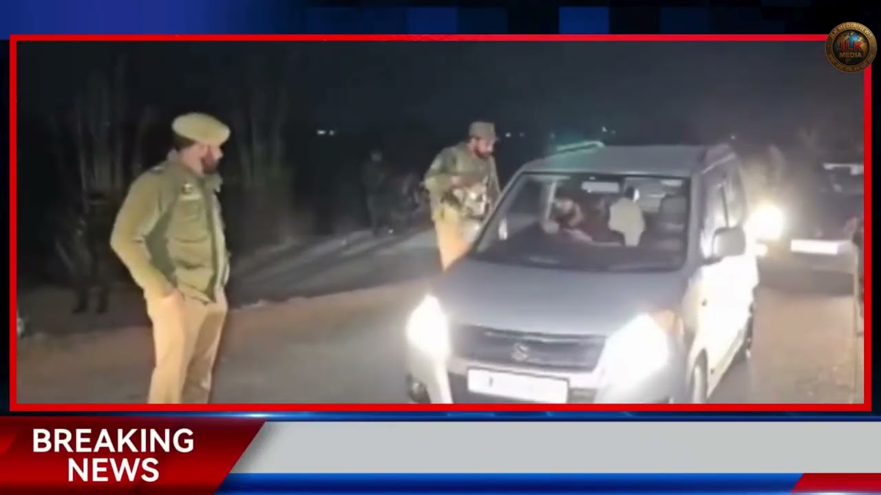 J&K | Security Forces personnel conduct checking of vehicles in Samba, as security is heightened