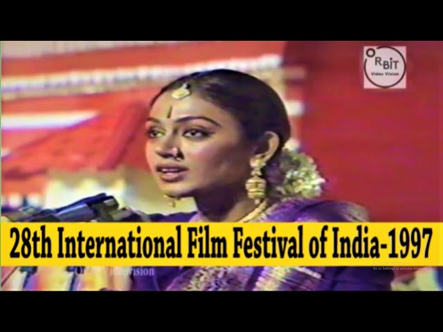 28th International Film Festival of India-1997(Inauguration) EK_Nayanar, Shobana class=