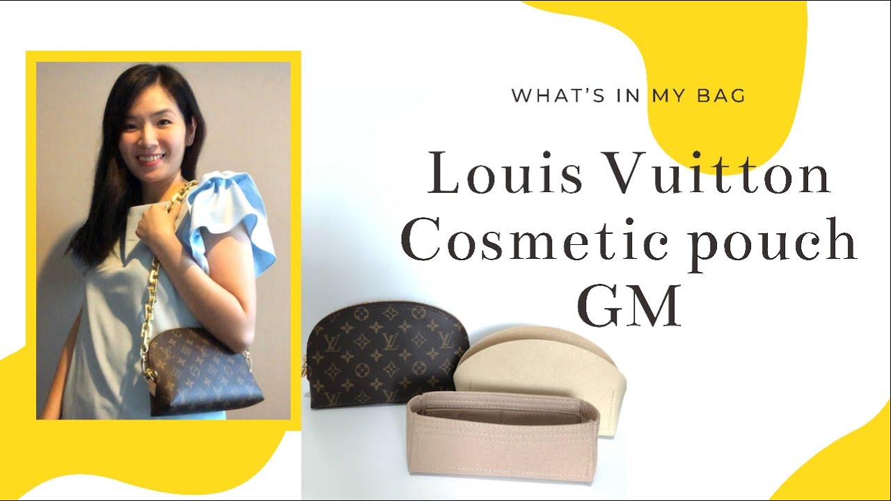 LV Cosmetic Pouch Gm / DIY and Review  Cosmetic bags diy, Louis vuitton  cosmetic pouch, Cosmetic pouch