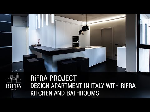 Design apartment in Italy with RiFRA kitchen and bathrooms