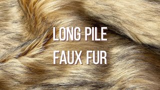 Jacquard faux fur fabric