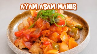 Resep dan Cara Membuat Ayam Asam Manis Pedas | Resep Ayam Kuluyuk. 