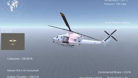 Silantro Unity3D Helicopter Simulator: Bell UH-1Y Venom Flight Test