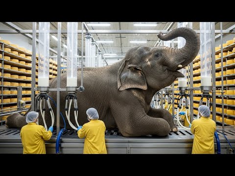 Inside the Elephant Cheese Factory Million-Dollar Products Made from Elephant Milk Full Process