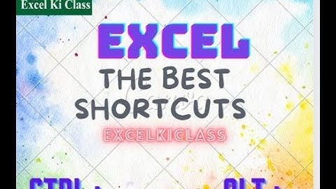 MS Excel - Shortcuts Ctrl+A to Ctrl+Z  & Alt +H | learn These Shortcut keys in #excel #exceltutorial
