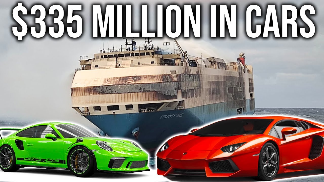 Ship Carrying Porsches & Lamborghinis Catches Fire | The Felicity Ace