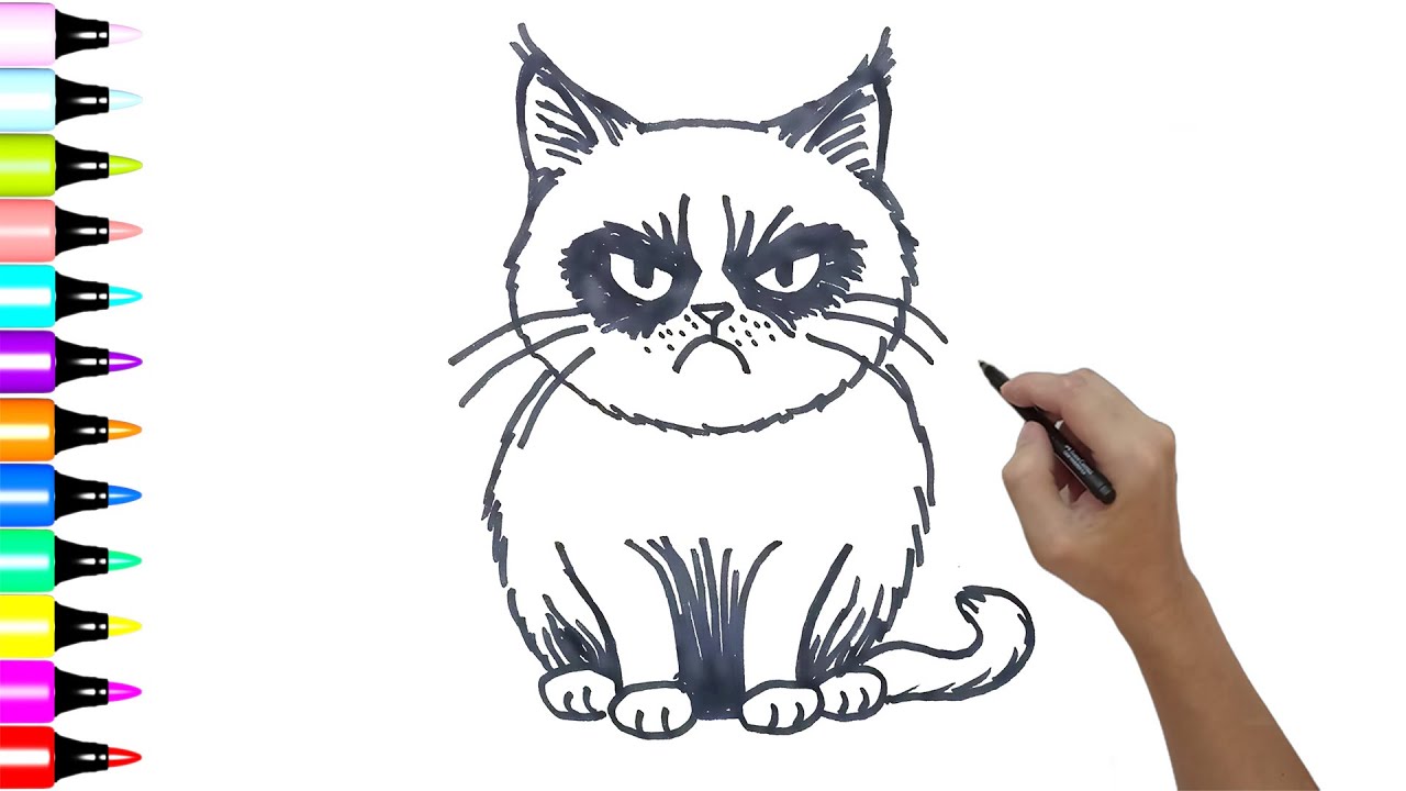 Drawing Cat A4Z_-YMTKR8 Easy Method 2024