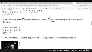Questões de crase