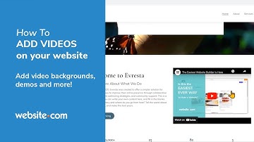 How To Add Videos On Your Website