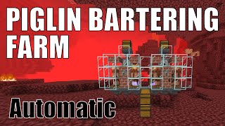 Minecraft Piglin Trading Farm | Easy  Piglin Barter Farm / Loads of Loot