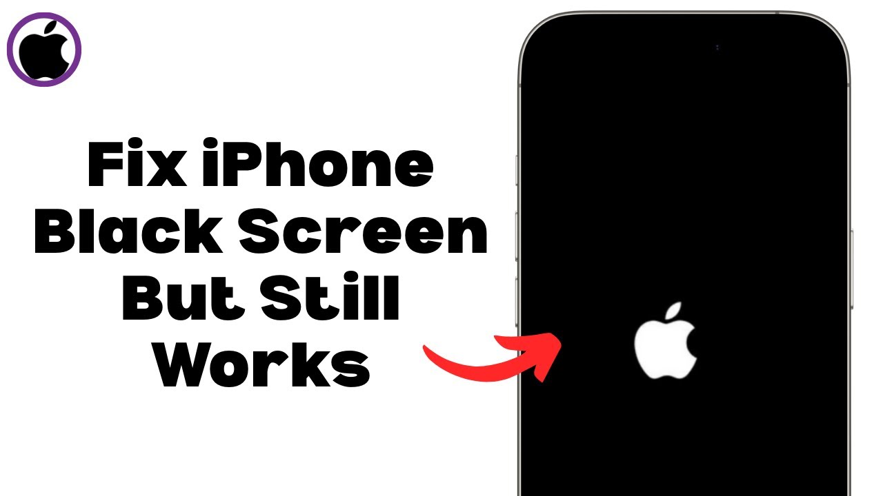 How To Fix iPhone Black Screen But Still Works - Full Guide - YouTube