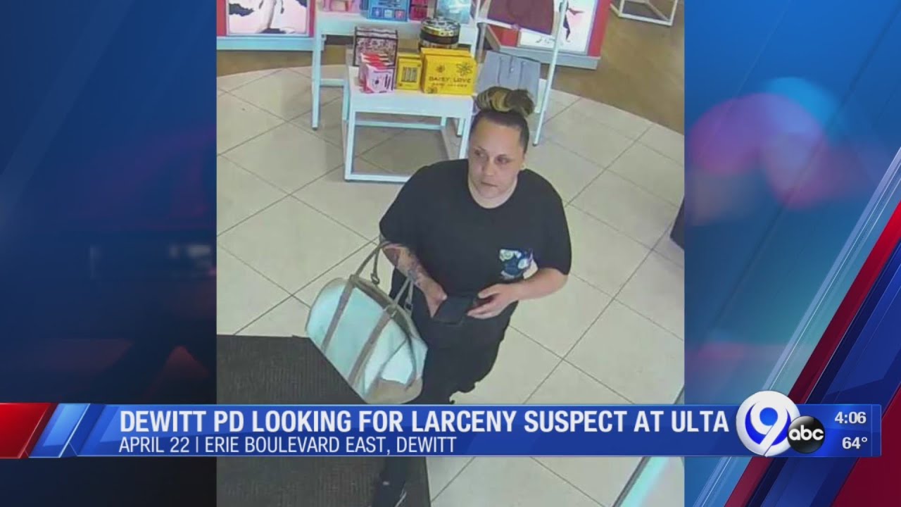 DeWitt Police looking for woman who stole hundreds of dollars in merchandise from Ulta Beauty