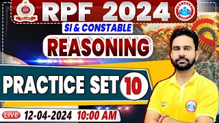 RPF Vacancy 2024, RPF SI Reasoning Practice Set 10, RPF Constable Reasoning Class Rahul Sir