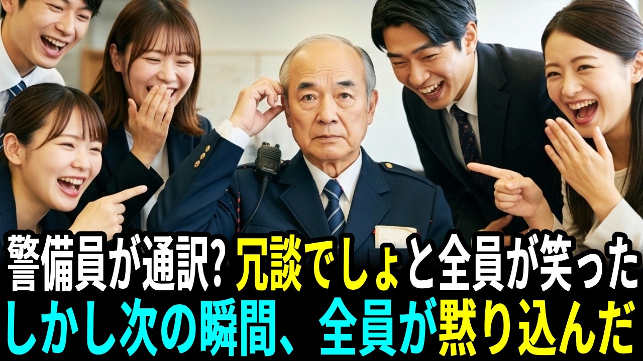 警備員が通訳? 冗談でしょと全員が笑った しかし次の瞬間、全員が黙り込んだ。| 感動ストーリー |心温まる話 | 人生物語
