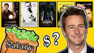 💰 Edward Norton Salary for Every Movie | Hits & Flops - Data Cards