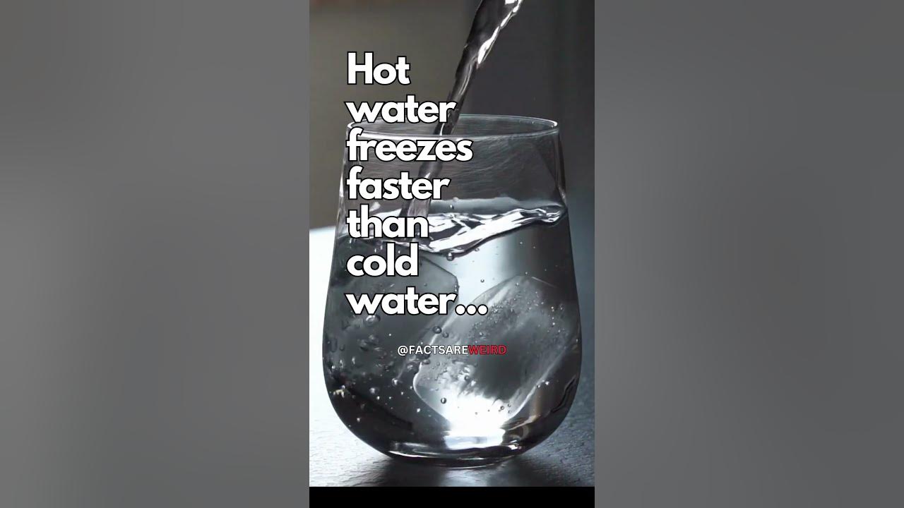 Does Hot Water Freeze Faster Than Cold Water? shorts facts subscribe