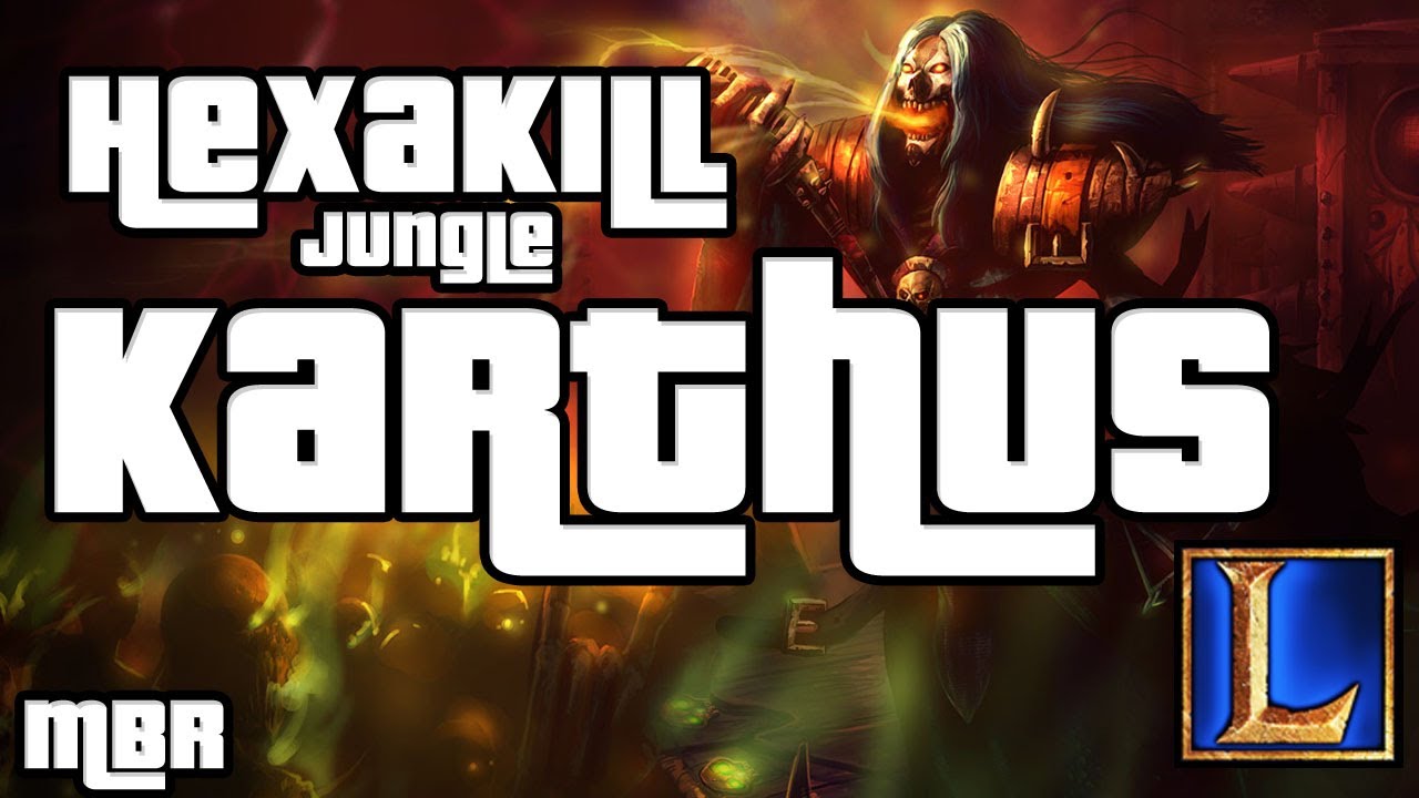Hexakill Karthus Jungle 6 v 6 - Season 4 League of Legends Gameplay - HD
