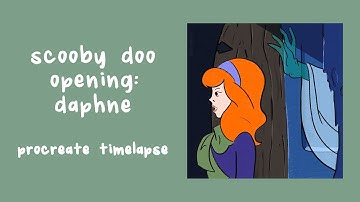 scooby doo intro - daphne | procreate timelapse | brittney renee wilson
