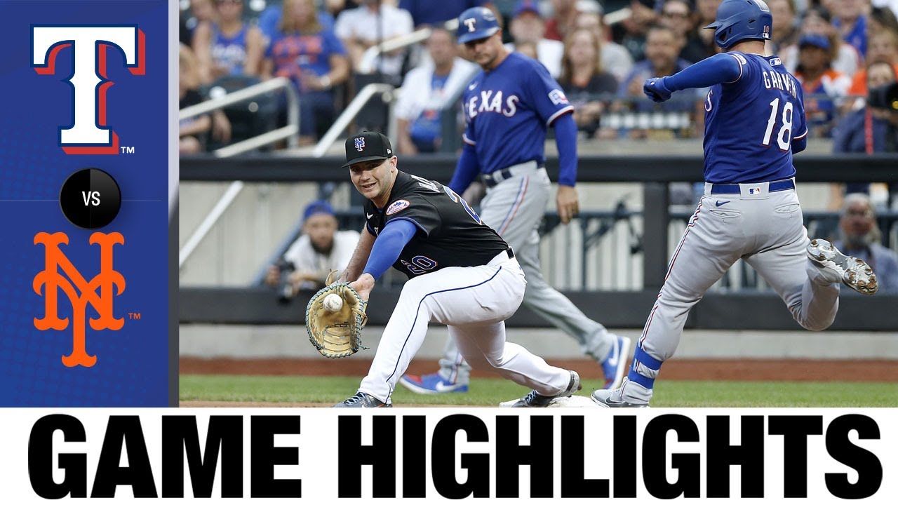 Rangers vs. Mets Game Highlights (7/1/22) | MLB Highlights - YouTube