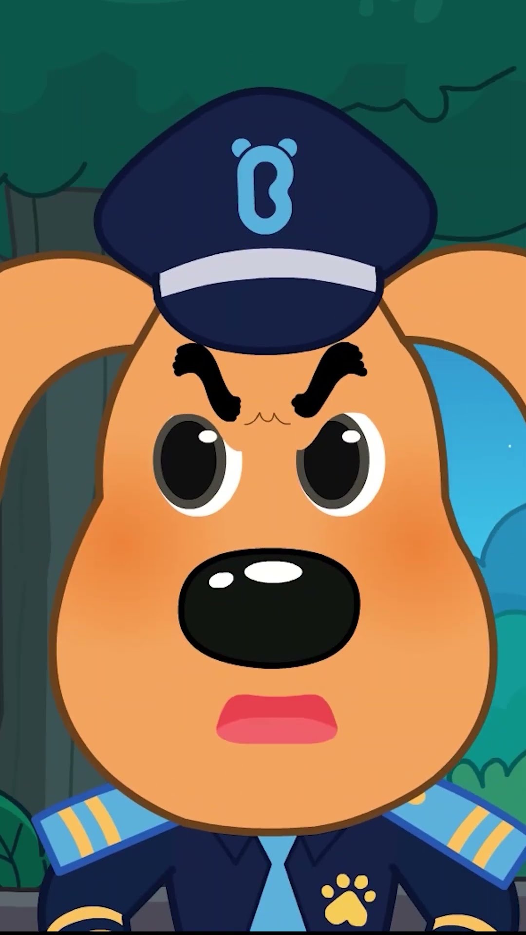 Sepeda Motor Hantu Eps.3 | Kepala Polisi Labrador | Kartun Anak #babybus #babybusindonesia #shorts