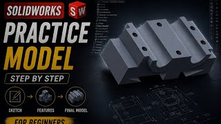 Double bearing base part 1#solidworkstutorial #solidworkspractice