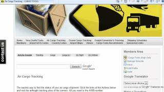 Cargotracking Cargo Tools - Air, Ocean, Freight Forwarder's Cargo Freight Tracking and more!