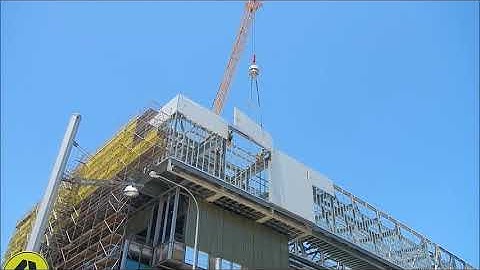 Facade Panel Installation on Commercial Building with Roborigger