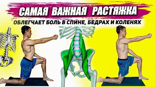 Боль в спине | Самая важная растяжка | Повздошно-поясничной мышцы