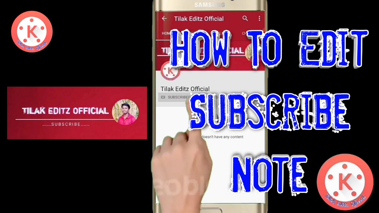 Subscribe note ||| How to create Subscribe note on mobile phone ...