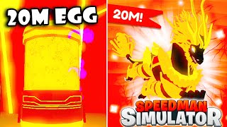 New Update! 20M EGGS + Got NEW Legendary Pet in Speedman Simulator! [Roblox]