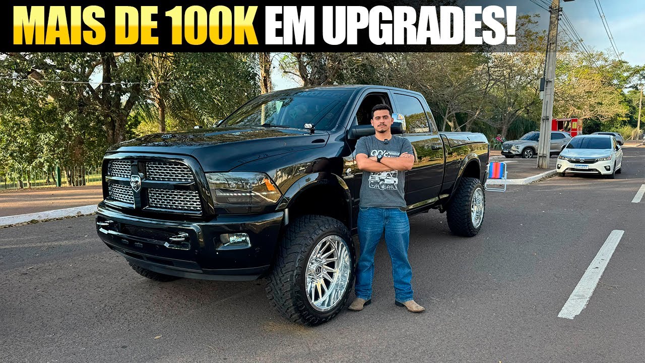 DODGE RAM MAIS FAMOSA DO BRASIL COM SUSPENSÃO CARLI E ARO 22!