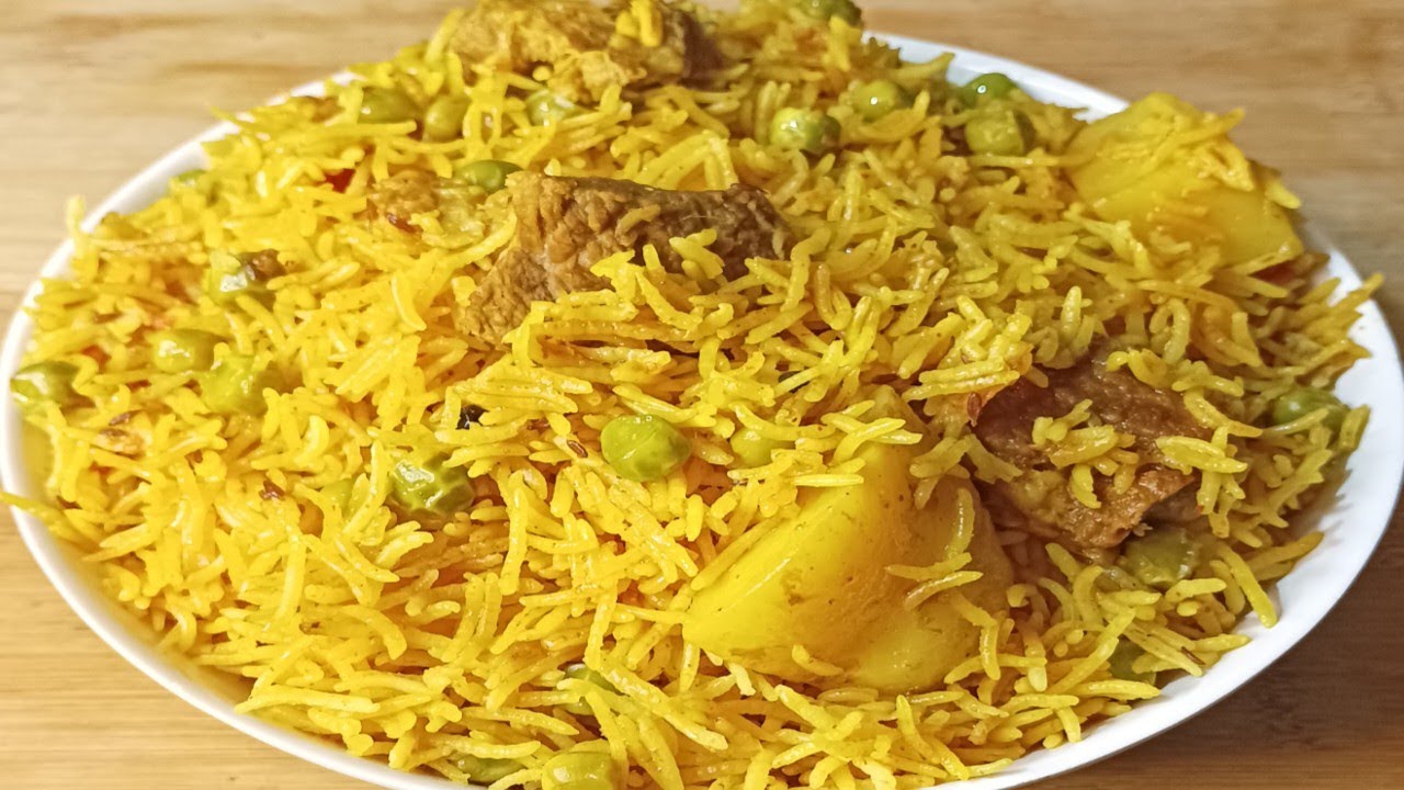 Easy Aloo Matar Gosht Ka Pulao Recipe | How To Make Gosht Ka Pulao | by Cook With Nazia
