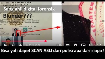 Blunder sang ahli digital forensik ijazah | Counter analisa pakai Wavelets Transform