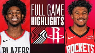 Game Recap: Rockets 110, Trail Blazers 92