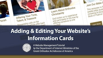 Evolution CMS: Adding/Editing Information Cards