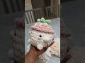 This strawberry mushroom plushie is so cute😍😊 I think now am gonna make million more!!!! #crochet