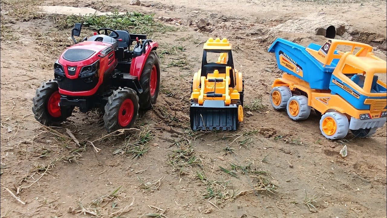 JCB, Tractor and Truck Building a Culvert | Realistic Construction Work Video