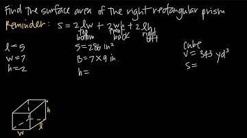 surface area of prisms (KristaKingMath)