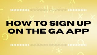 GA App | New User Guide screenshot 3