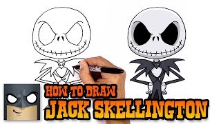 How to Draw Jack Skellington | Christmas Tutorial