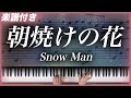 【耳コピ】朝焼けの花 / Snow Man【楽譜】