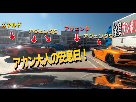 【首都高占拠‼】30台以上のランボルギーニによる首都高銀座線トンネル祭りから紀尾井町市街地を爆走したら‼😱😭😱😭😱😭鼓膜が破れました❣