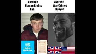 Average Human Rights Fan VS Average War Crimes Enjoyer Wealth
