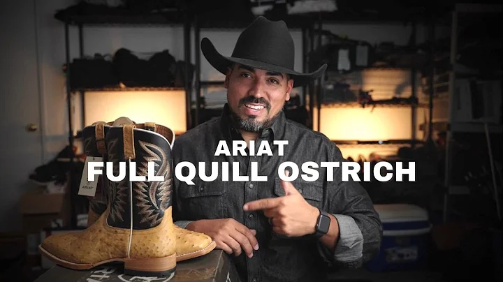 Ariat Gallup Full Quill Ostrich Western Cowboy Boot Review