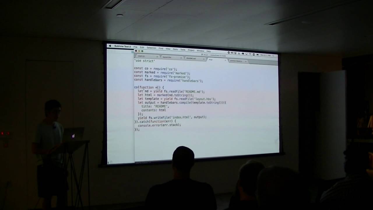 Atlanta JavaScript Presents: Generators and Coroutines with Toby Ho - YouTube