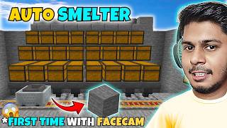 I Made an AUTO SMELTER for My GOLD &amp; Stone Farm in MCPE 🔥