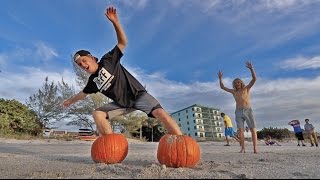 IMPOSSIBLE PUMPKIN RACE CHALLENGE! | Garrett Ginner